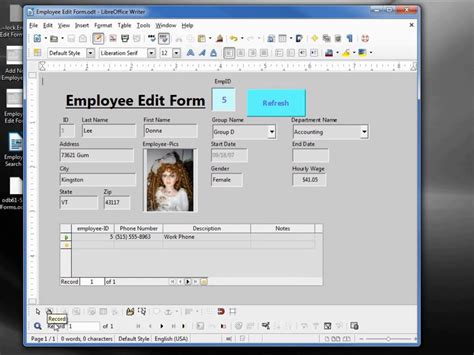 Libreoffice Remove Database