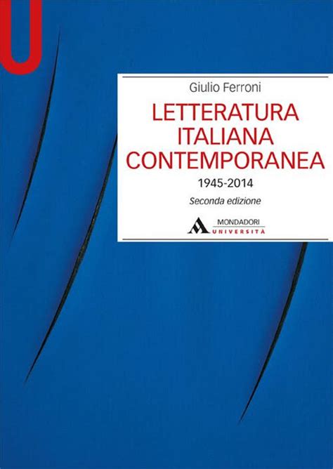 libri letteratura italiana contemporanea