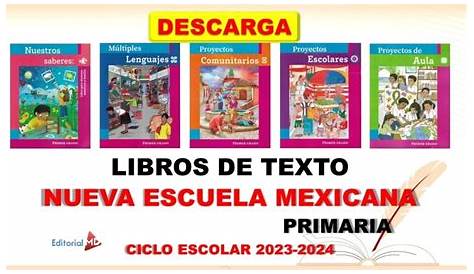 Proyectos Escolares Primer grado Libro de Texto PDF 2023-2024 - Ciclo