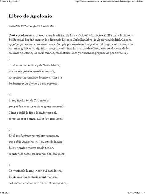 About Libro De Apolonio Resumen 2023