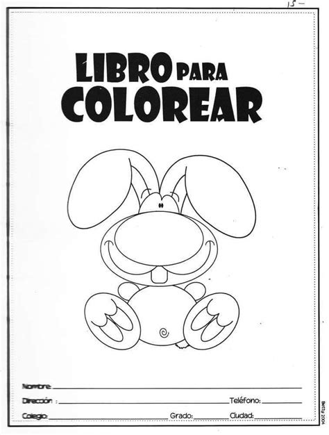 libro infantil para colorear pdf