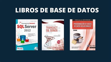 Must See Libros De Base De Datos Sql Server New