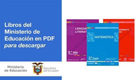 libros ministerio de educación ecuador 2023