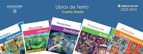 libros sep 2023 2024 cuarto grado