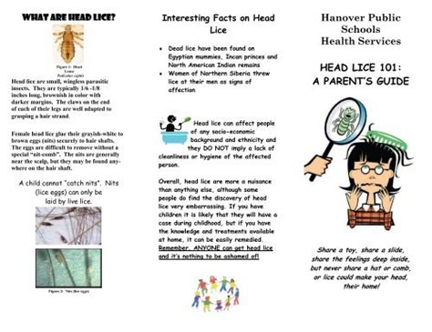 Lice Tip Printable Parents