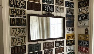License Plate Wall Decor Ideas