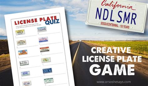 License Plate Decoder Game