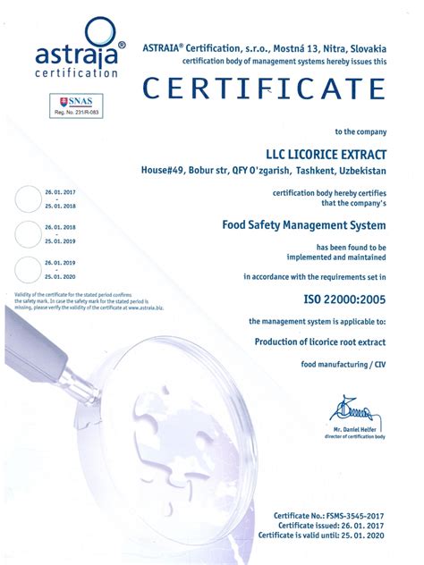 Licorice Extract Certificate Of Analysis