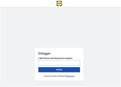 lidl online shop login