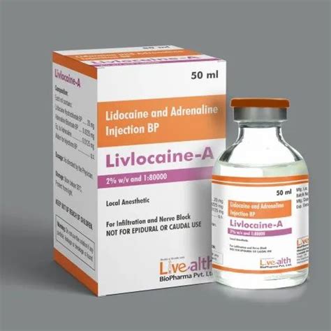 lidocaine and adrenaline injection
