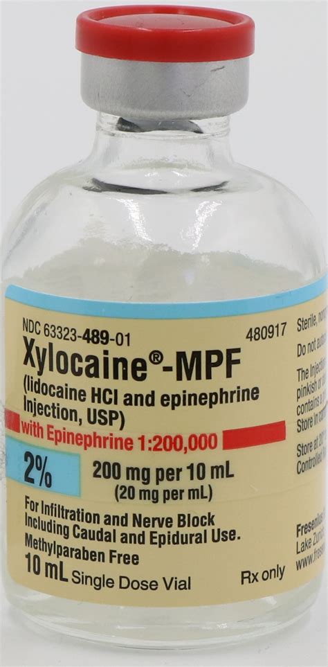 lidocaine with epinephrine shortage