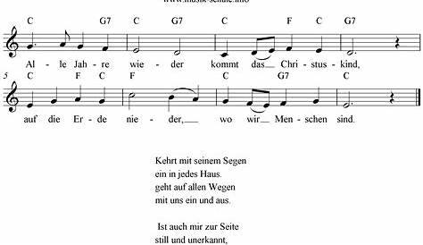 Alle Jahre wieder | Deutsche Weihnachtslieder: Liedtexte & Melodien zum