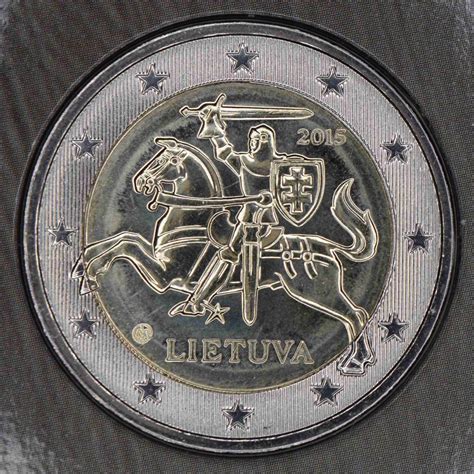 lietuva 2 euro coin 2015 value