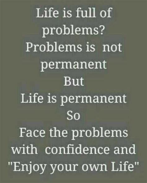 life is full of problems problems is not permanent meaning in marathi
