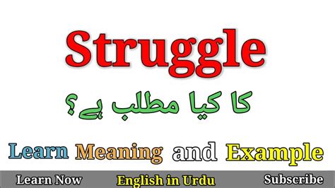 life is full of struggle meaning in urdu with example