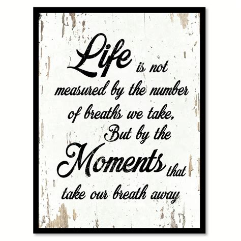 life is not measured picture frame