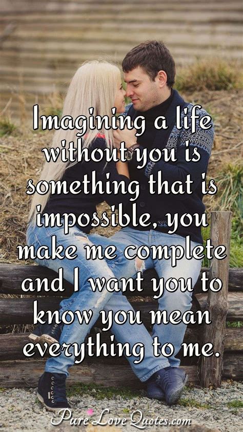 life means nothing without you quotes