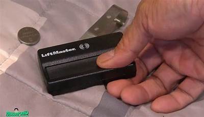 Liftmaster Garage Door Opener Remote Battery