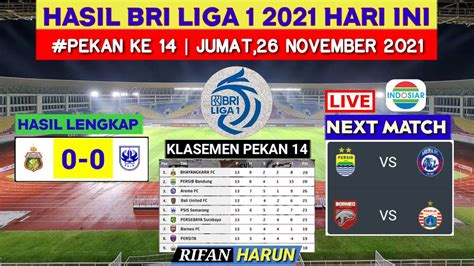 liga 1 bri hari ini