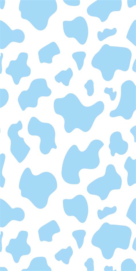 light blue cow print wallpaper