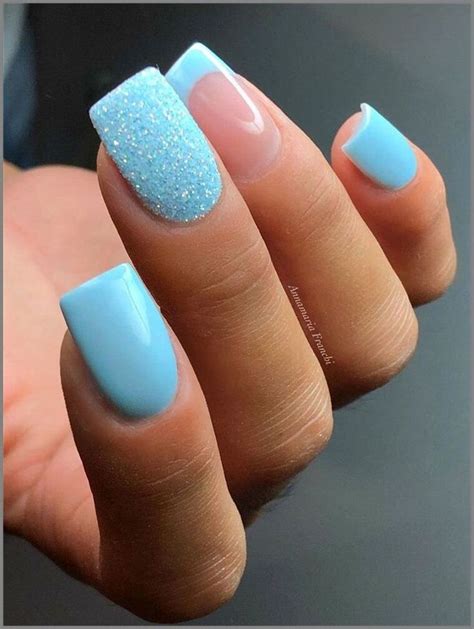 Top 10 Light Blue Square Acrylic Nails Inspiration