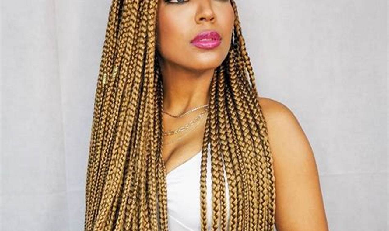 Unveil the Allure of Light Brown and Blonde Box Braids: Discoveries and Insights