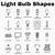 light bulb types chart