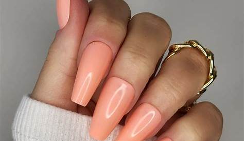 Light Champagne Dress & Peach Nails For Teens