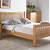 light color wood bed frame