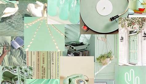 Light Green Wall Collage Kit Green Aesthetic Wall Collage - Etsy