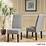 Baron Light Gray Upholstered Dining Chair from Renegade Coleman Furniture