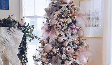 Light Pink Christmas Tree Ornaments Prettt