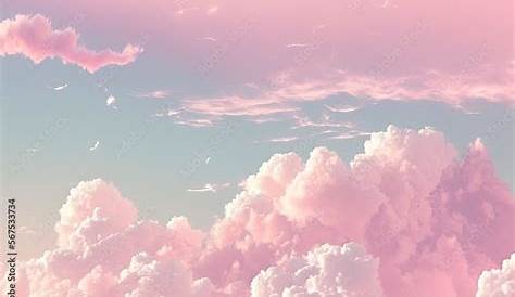 Stock Photo | Pink clouds, Blue sky clouds