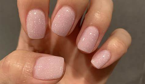 Glitter Pink Dip Powder Nails r/RedditLaqueristas