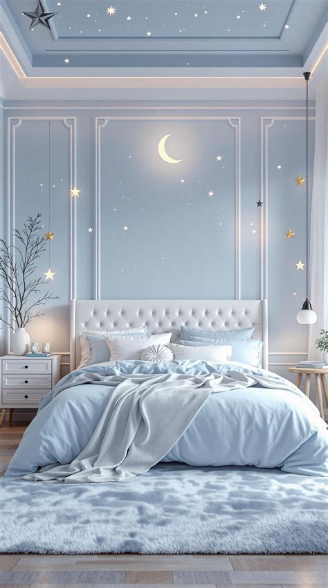 Light accents in bedroom