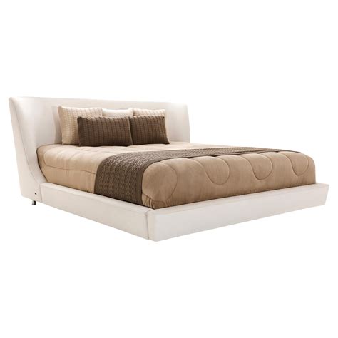 Light Beige Fabric Bed