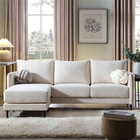 Light Beige Sofa With Chaise