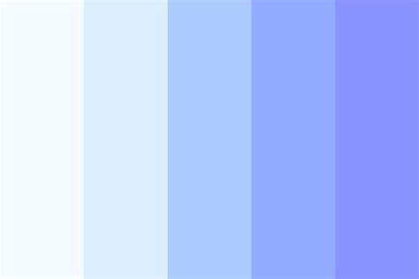 light blue and purple color palette