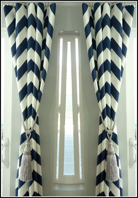 home.furnitureanddecorny.com:light blue and white chevron curtains