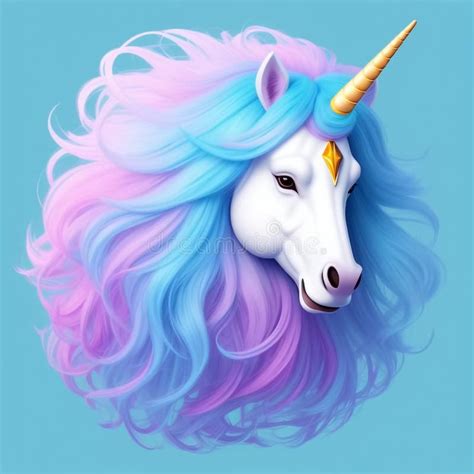 Light Blue Background Unicorn