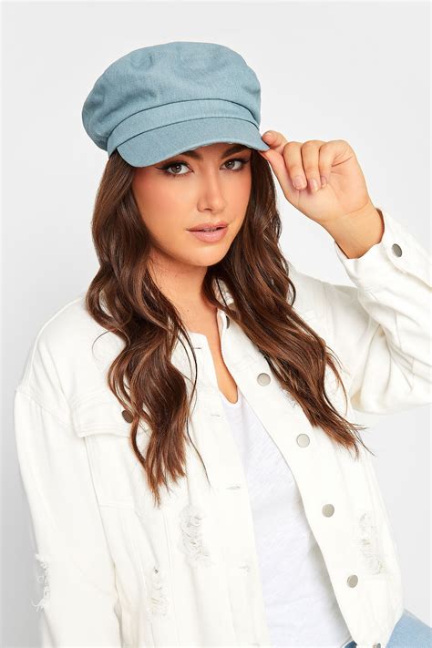 Light Blue Baker Boy Hat