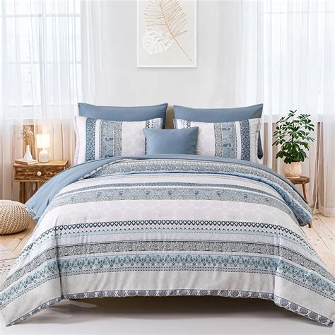Light Blue Comforter Sets Queen