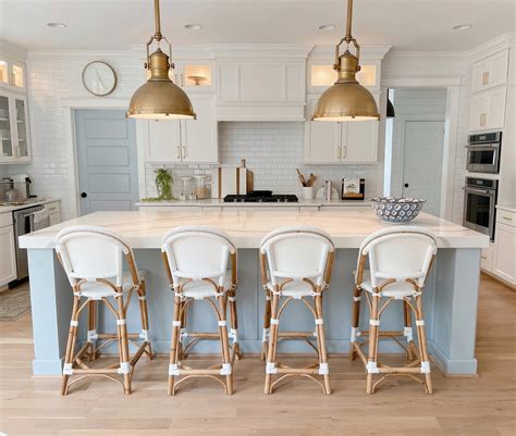 Light Blue Kitchen Island