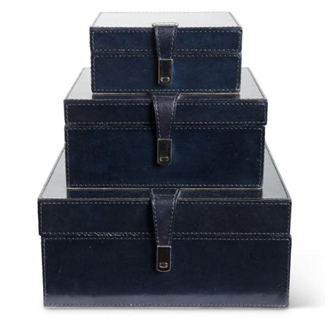 Light Blue Leather Box