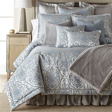 Light Blue Medallion Bedding