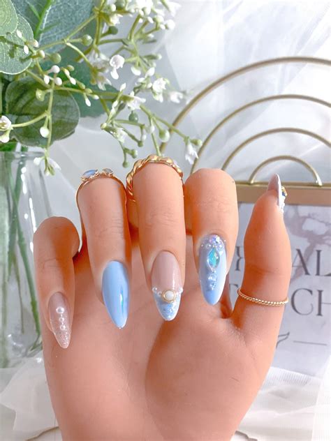 50 Stunning Matte Blue Nails Acrylic Design For Short Nail Page 11 of