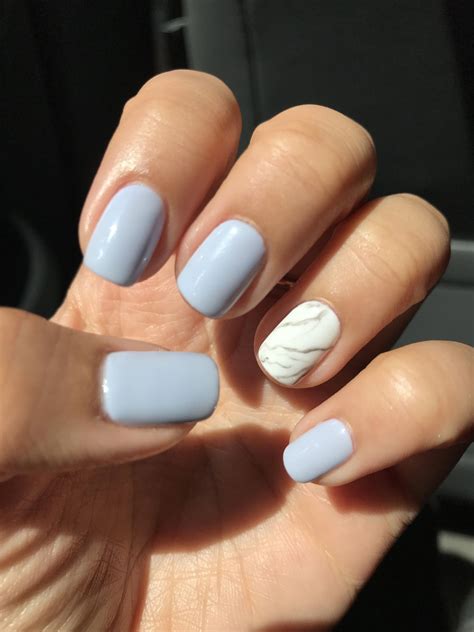 light blue nail designs simple