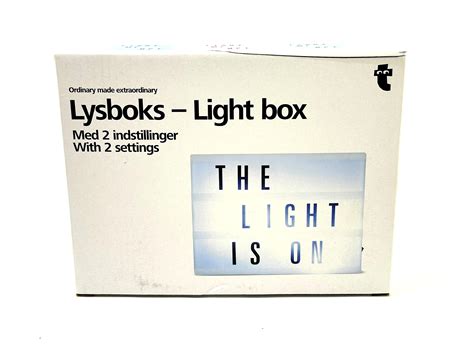 Light Box Lysboks