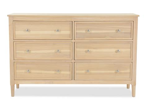 light brown 6 drawer dresser