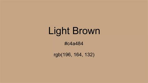 light brown color code